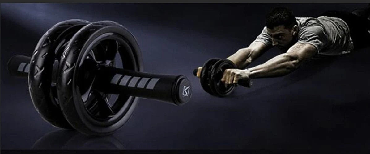 Double Wheel Ab Roller Exerciser