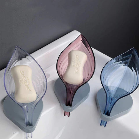 Leaf Shape Bathroom Soap Holder Case